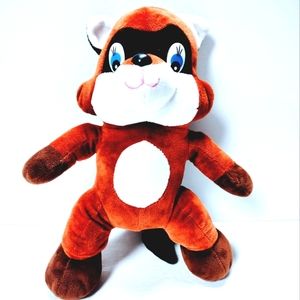 Brown and White 12" Fox Plush Collectible Toy